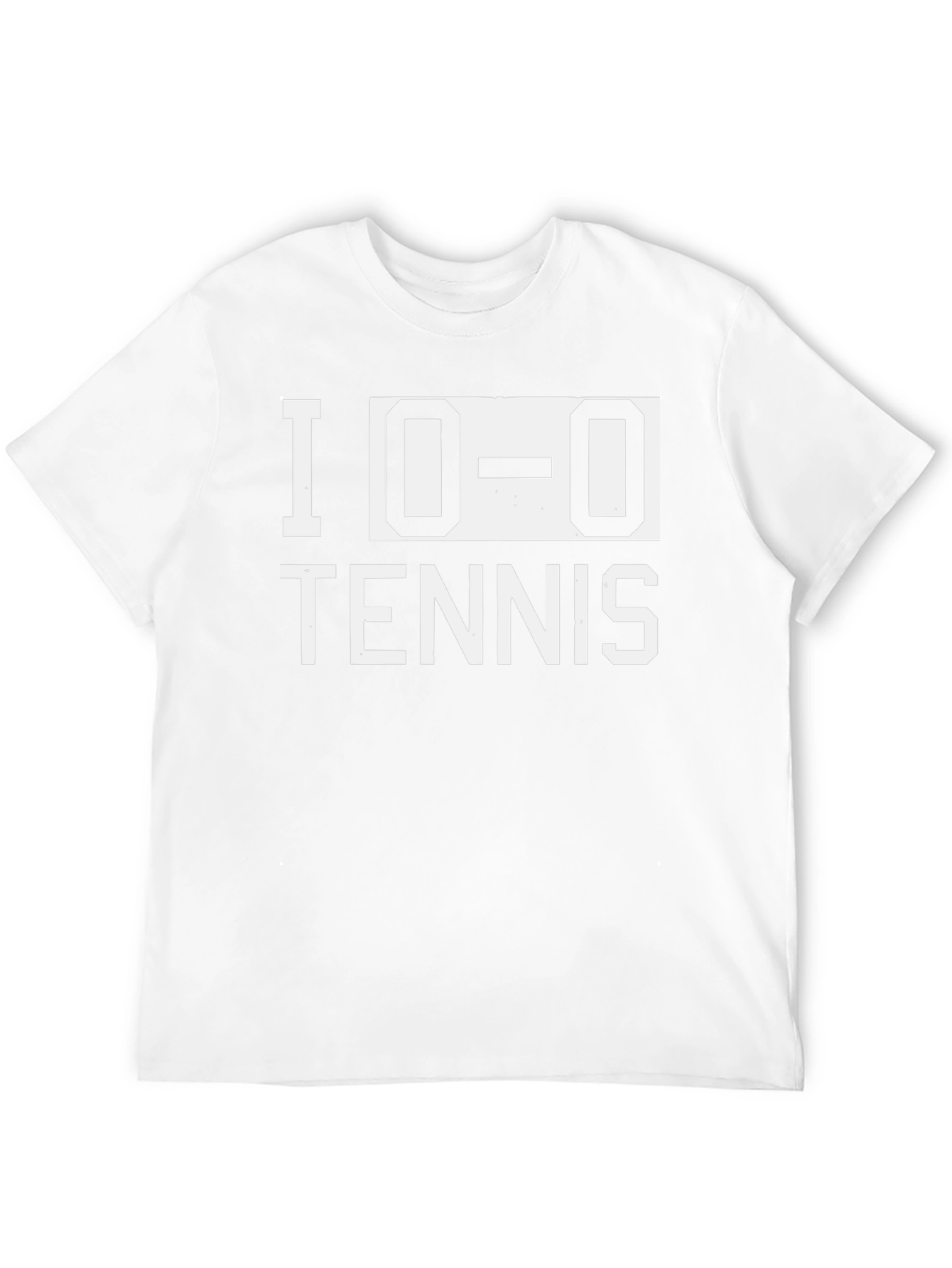 I Love Zero-Zero Tennis Black Graphic Tee