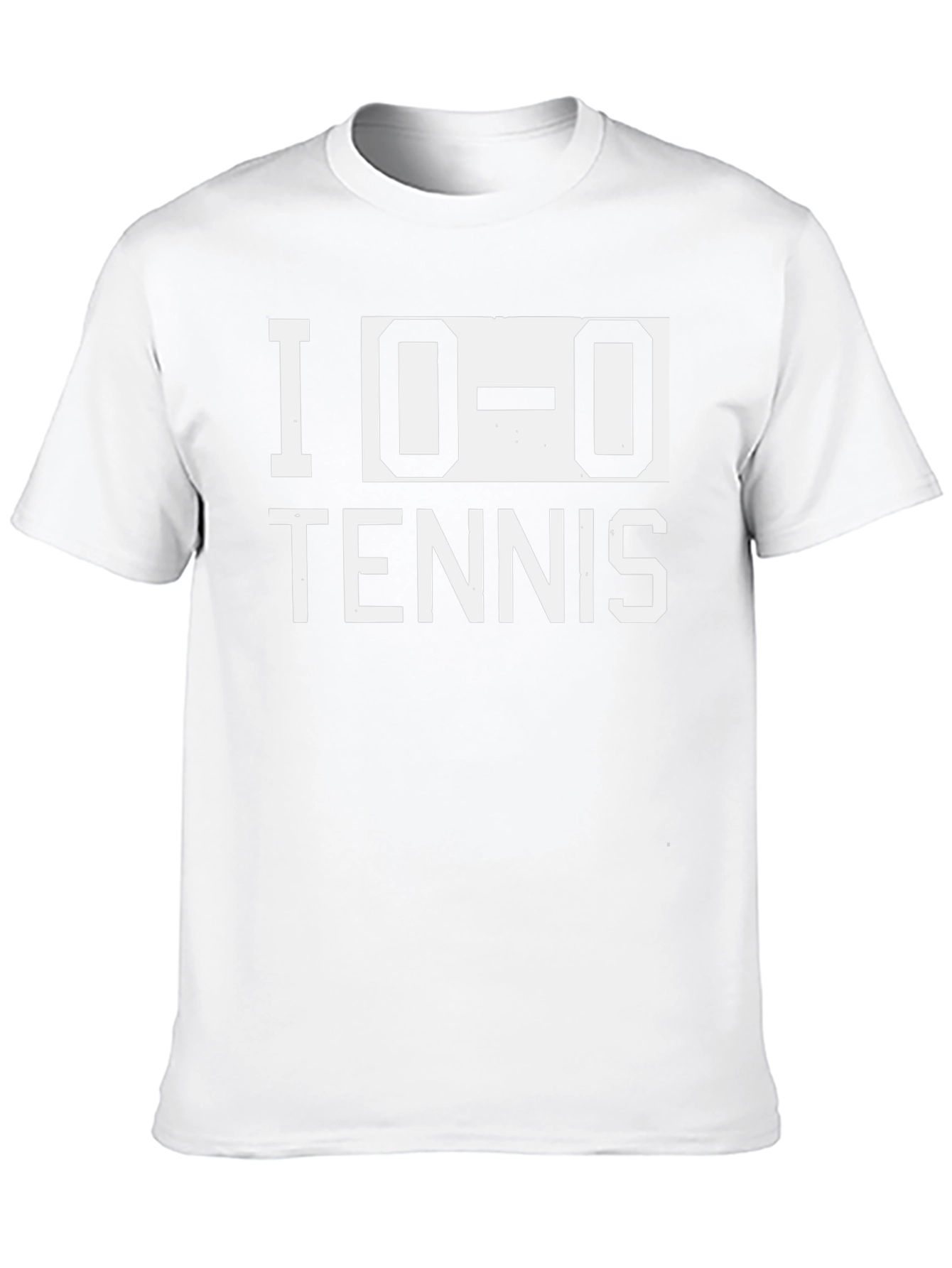 I Love Zero-Zero Tennis Black Graphic Tee