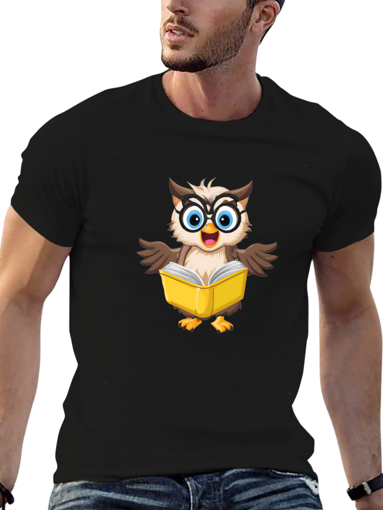 Owl Reading Book T-Shirt - Smart & Stylish Tee