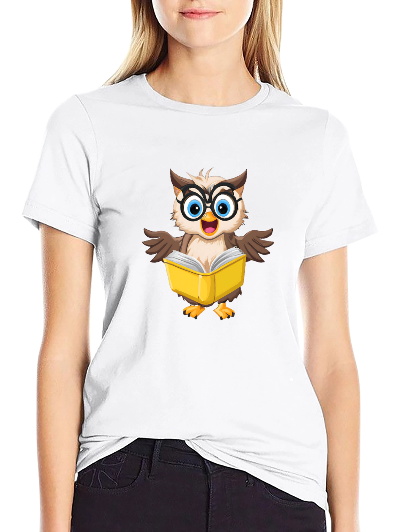 Owl Reading Book T-Shirt - Smart & Stylish Tee