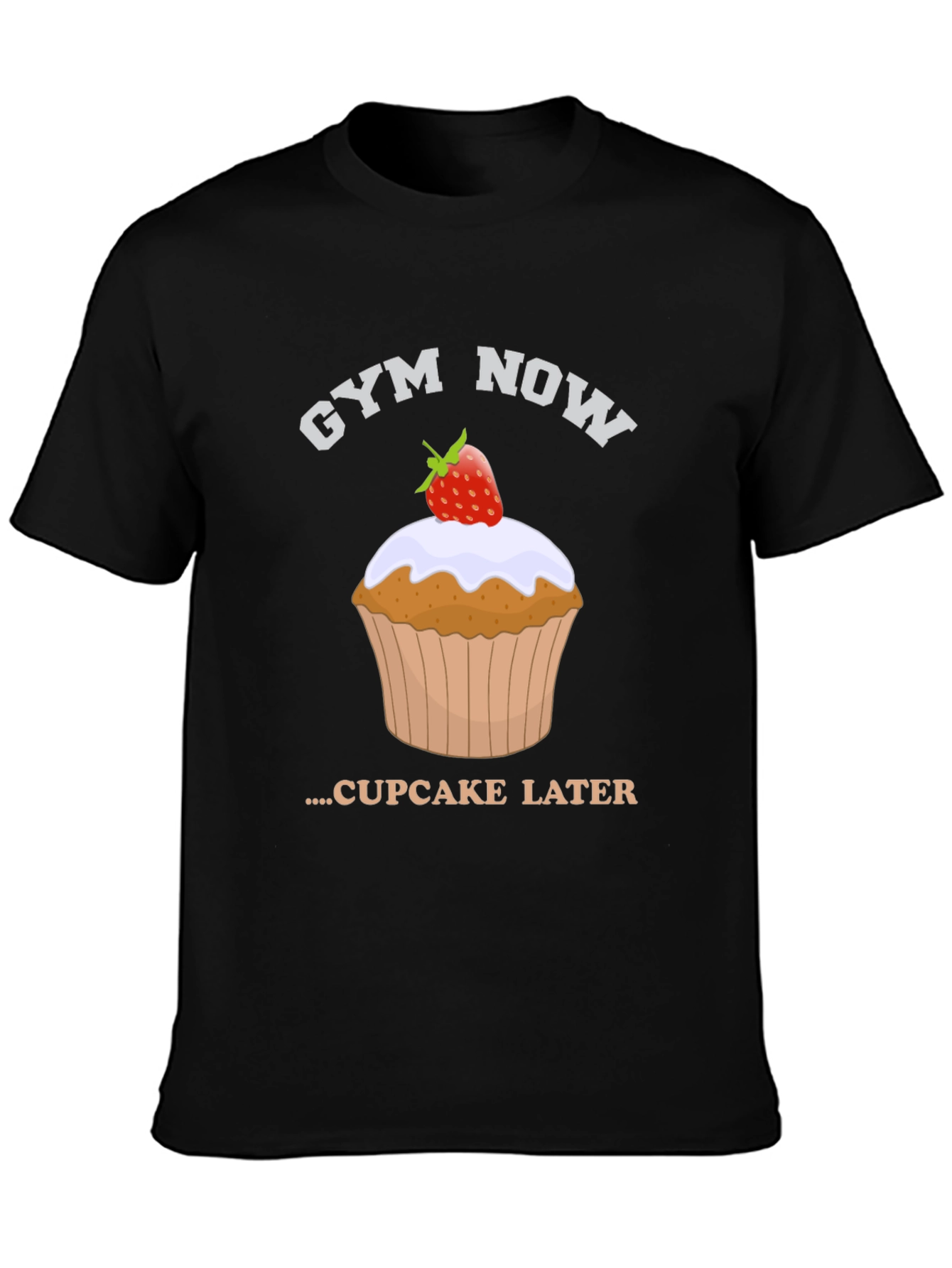 Gym Now Cupcake Later Graphic Tee