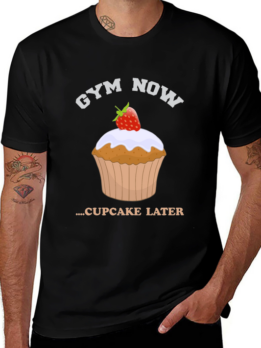 Gym Now Cupcake Later Graphic Tee