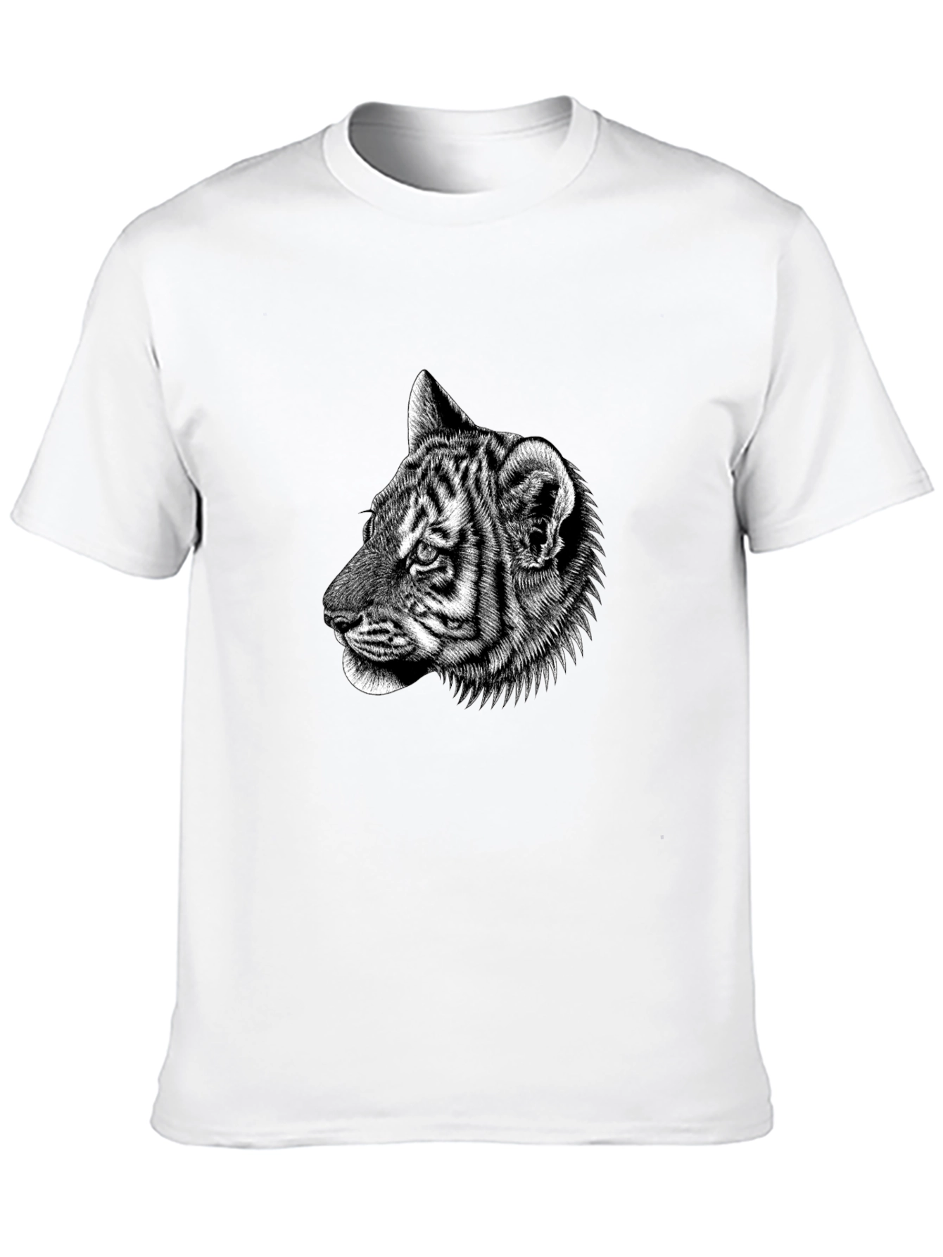Tiger Graphic Black T-Shirt - Animal Lover Tee