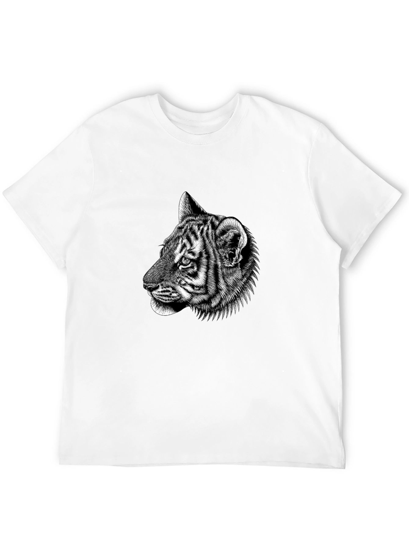 Tiger Graphic Black T-Shirt - Animal Lover Tee