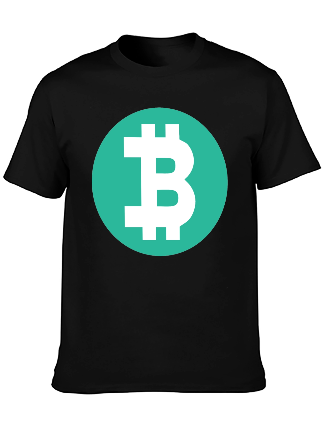 Bitcoin Symbol Graphic Tee - Black