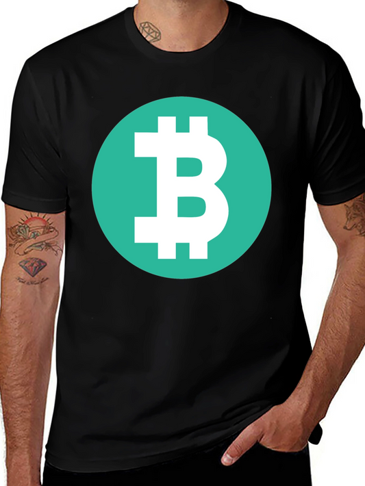 Bitcoin Symbol Graphic Tee - Black