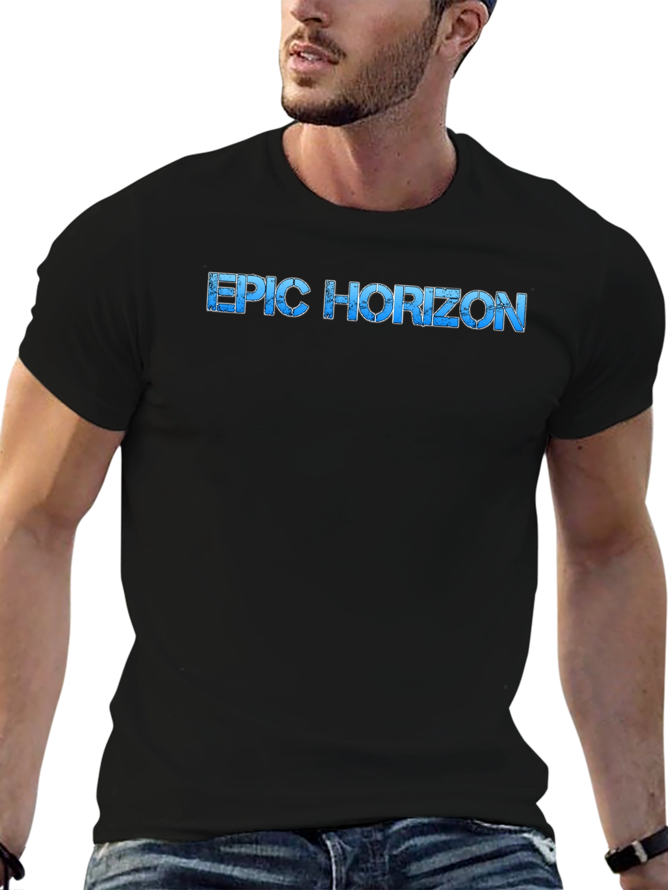 Epic Horizon Graphic T-Shirt - Mens Black Tee