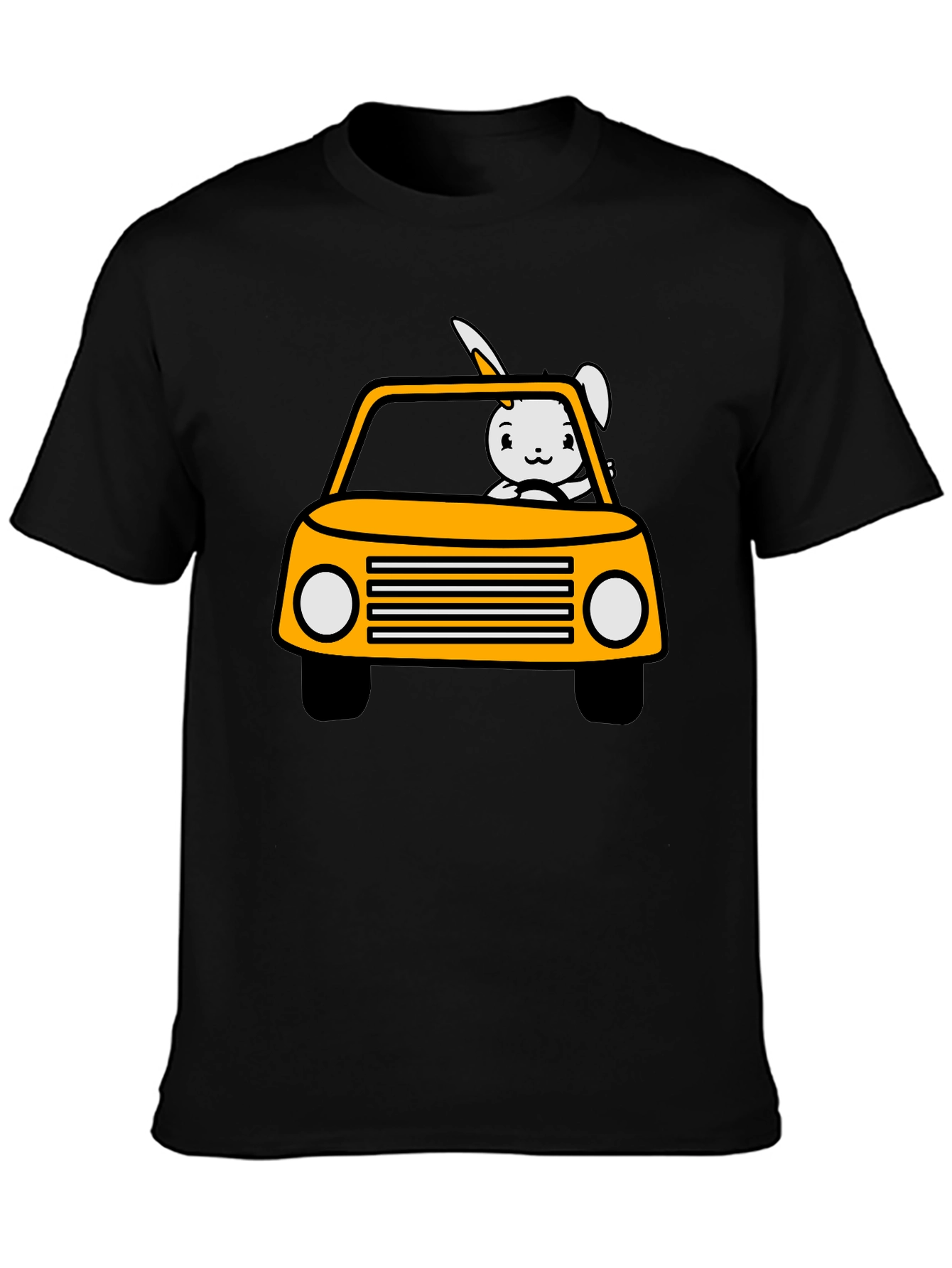 Bunny Car T-Shirt - Fun & Playful Design