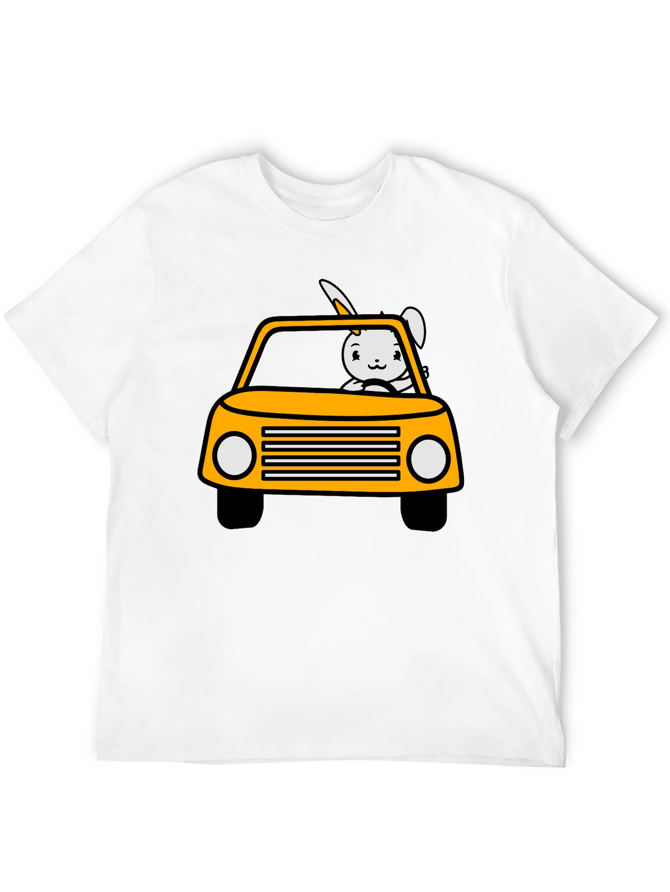 Bunny Car T-Shirt - Fun & Playful Design