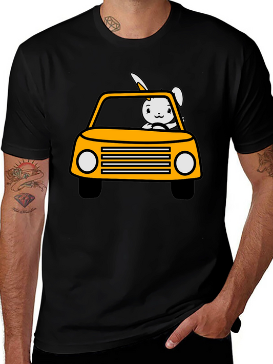 Bunny Car T-Shirt - Fun & Playful Design