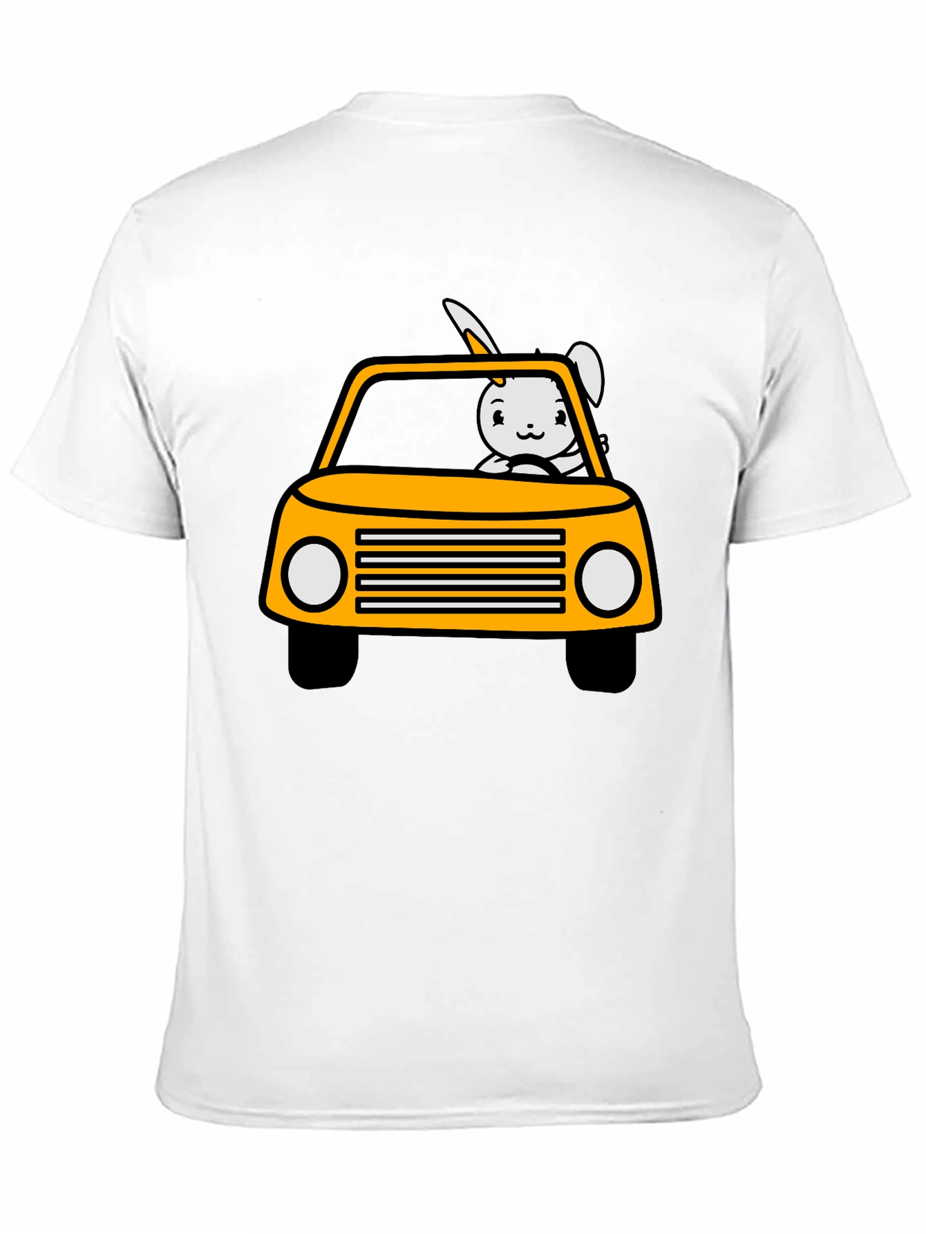 Bunny Car T-Shirt - Fun & Playful Design