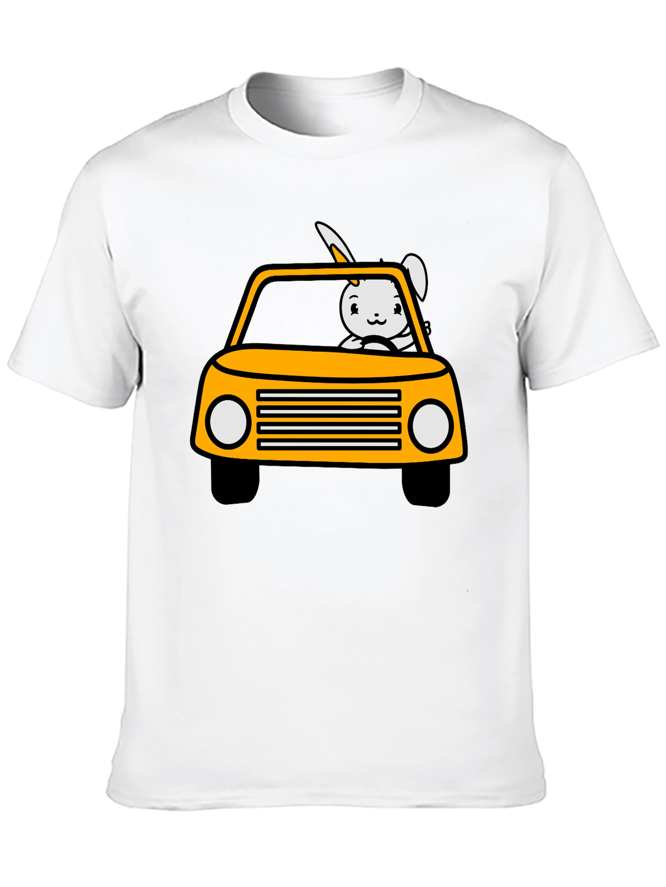 Bunny Car T-Shirt - Fun & Playful Design