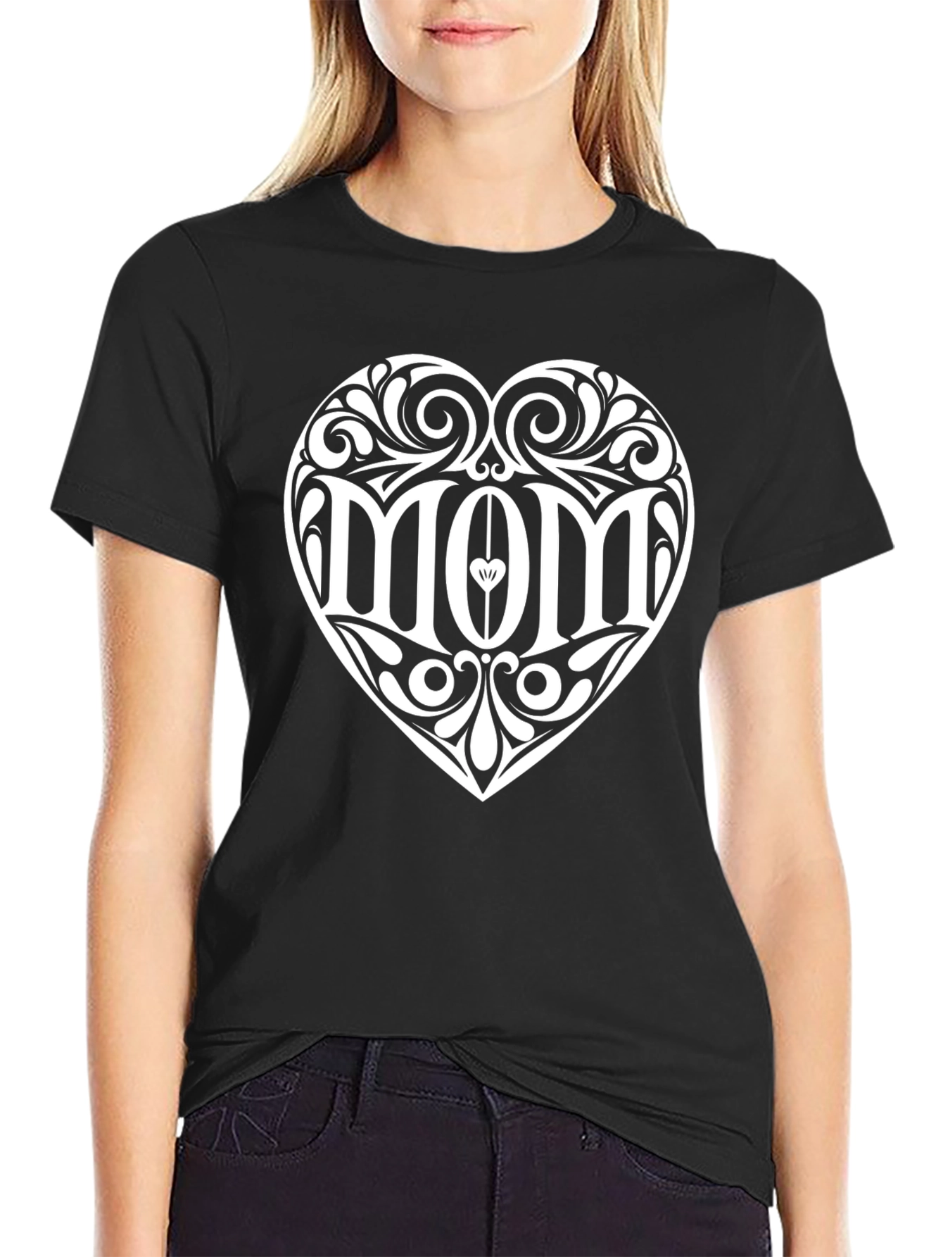 Mom Heart Graphic T-Shirt - Stylish Mothers Day Gift