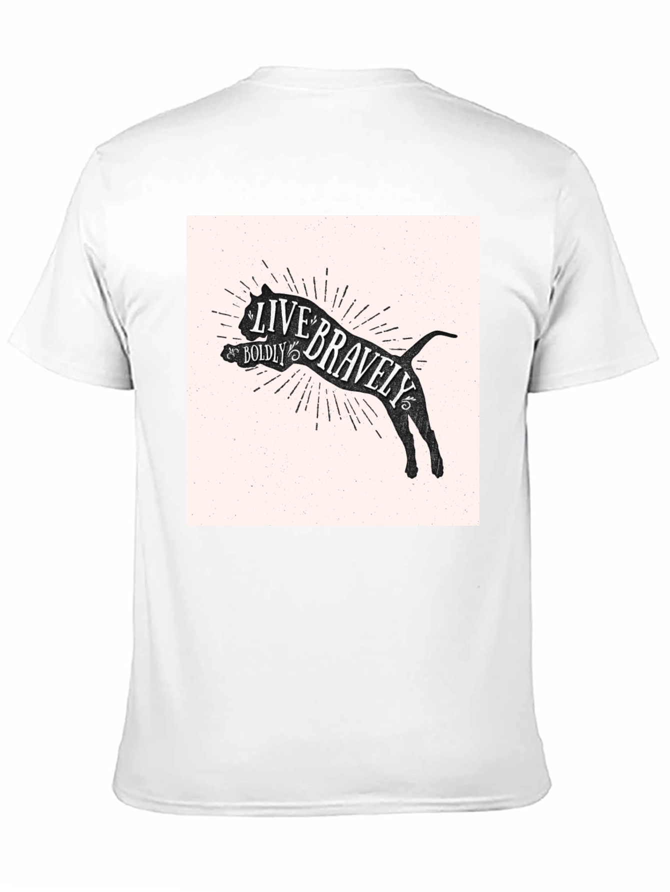 Live Bravely T-Shirt - Black Graphic Tee
