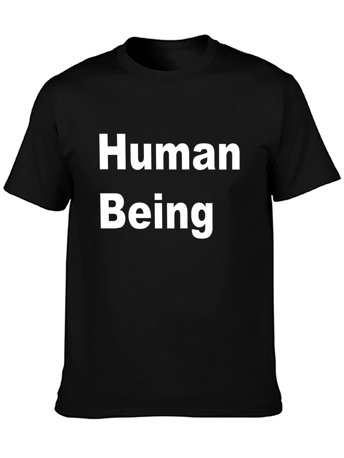 Human Being Graphic T-Shirt - Black Cotton Tee
