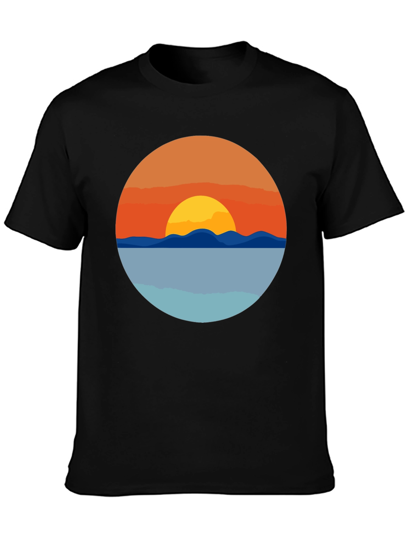 Sunset Graphic T-Shirt - Coastal Design