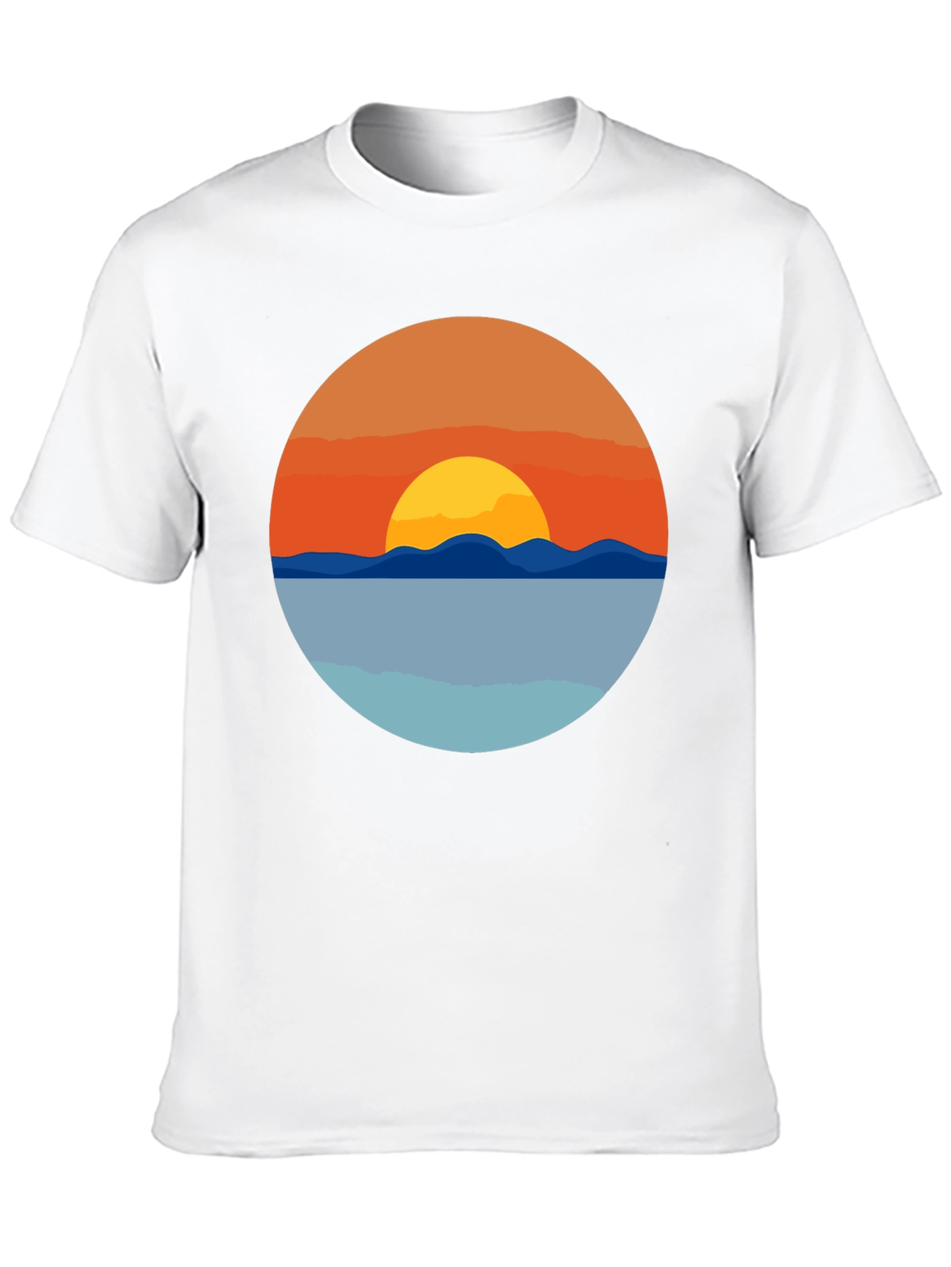 Sunset Graphic T-Shirt - Coastal Design