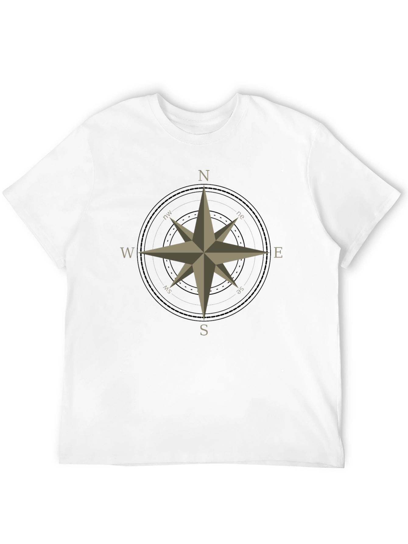 Compass Rose Graphic T-Shirt - Classic Design