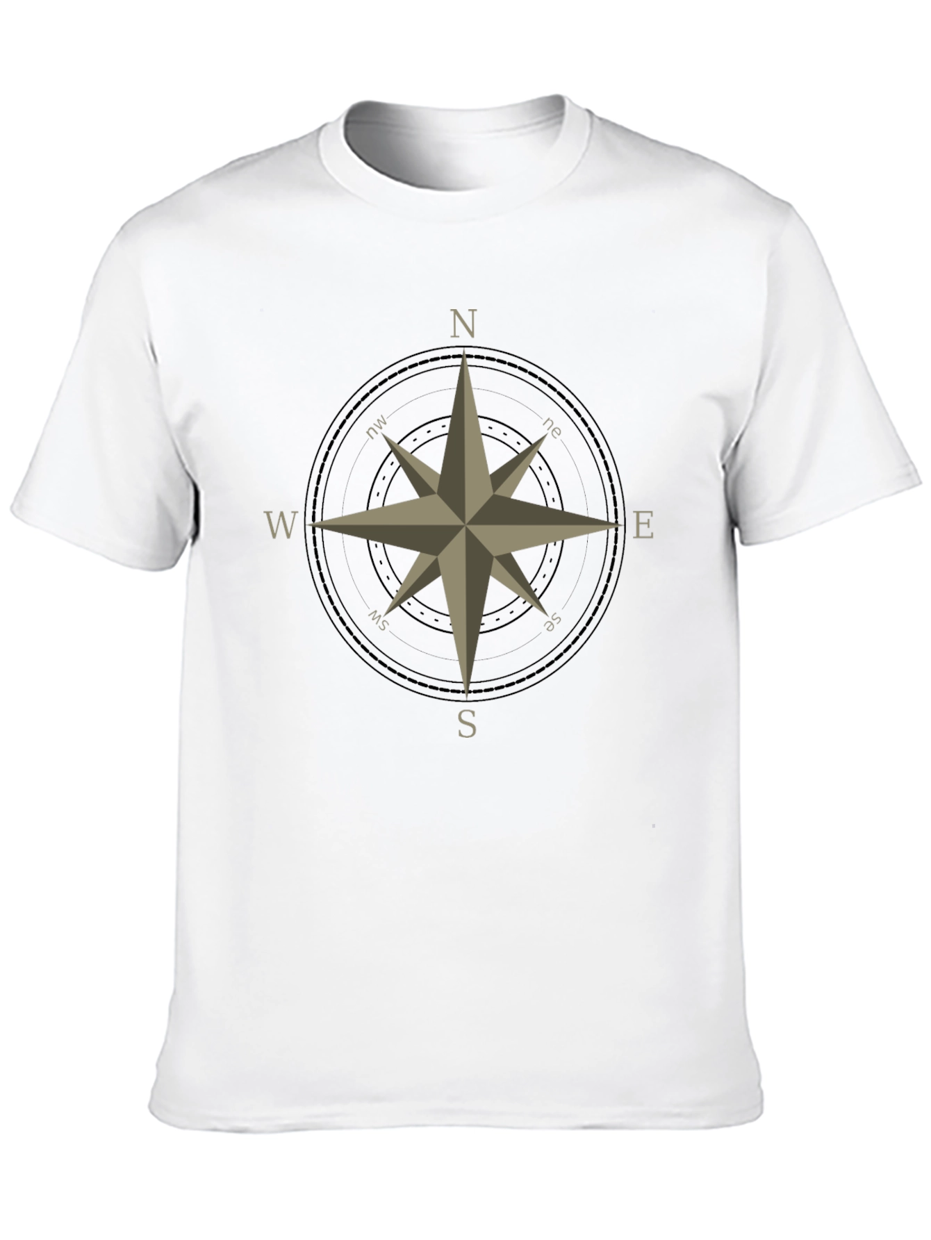 Compass Rose Graphic T-Shirt - Classic Design