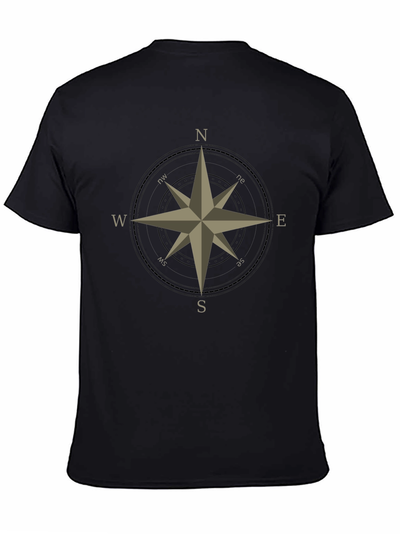 Compass Rose Graphic T-Shirt - Classic Design