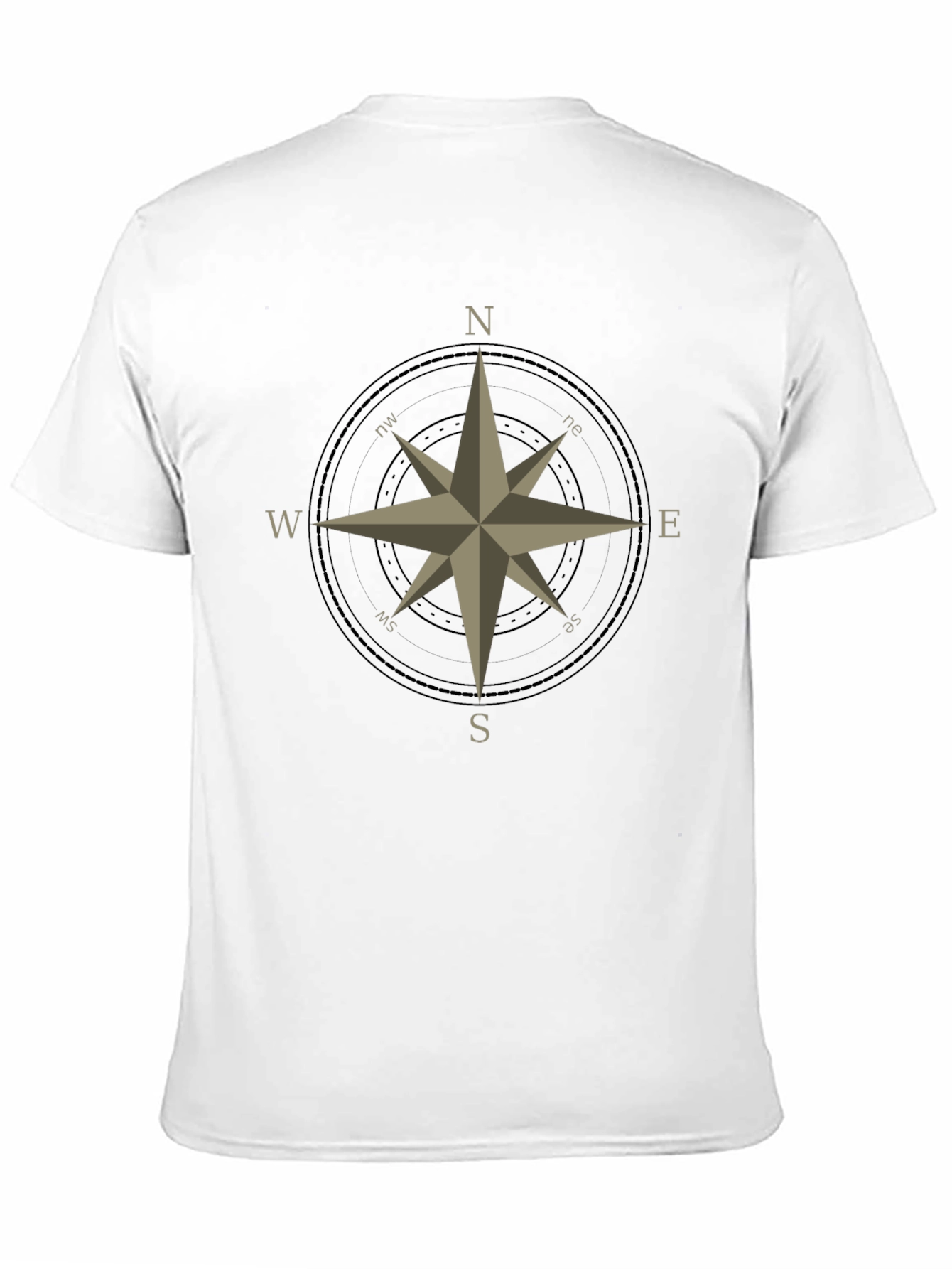 Compass Rose Graphic T-Shirt - Classic Design