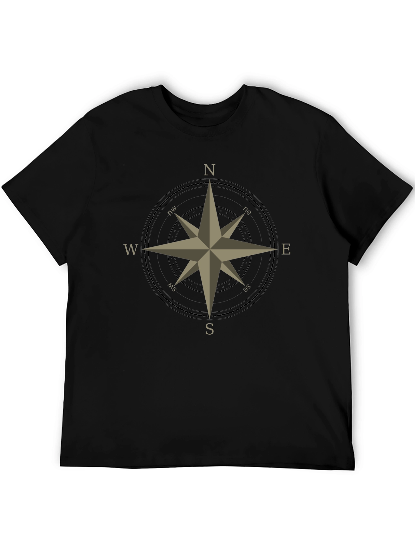 Compass Rose Graphic T-Shirt - Classic Design