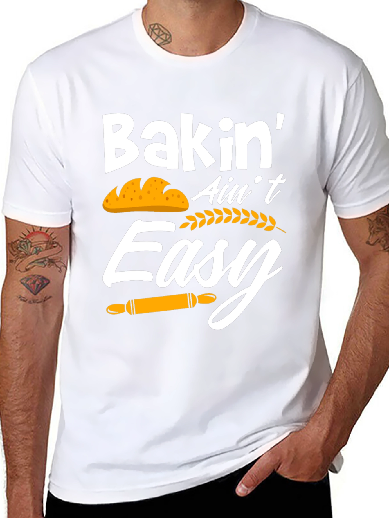 Bakin Aint Easy Graphic T-Shirt