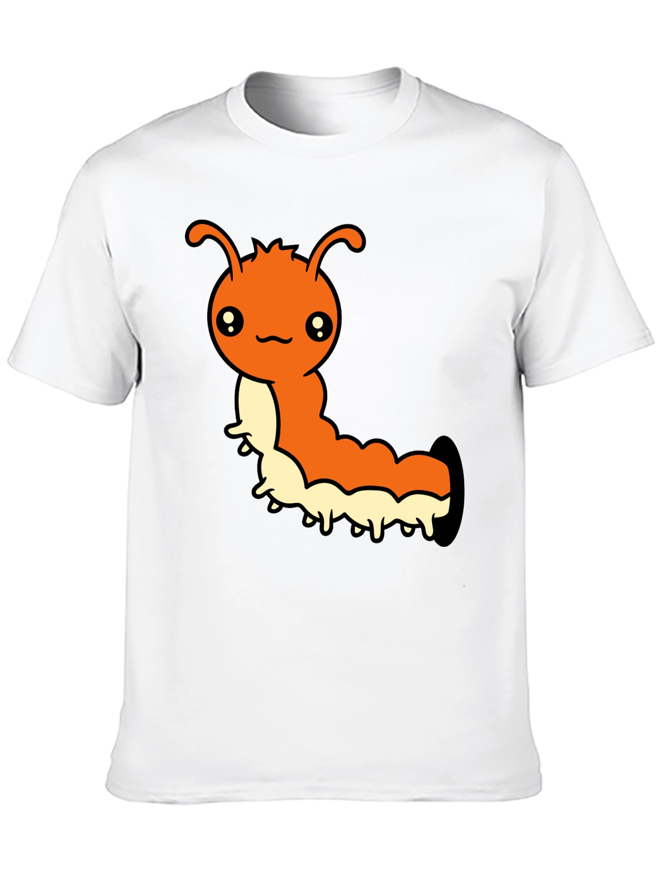 Cute Cartoon Caterpillar Graphic T-Shirt