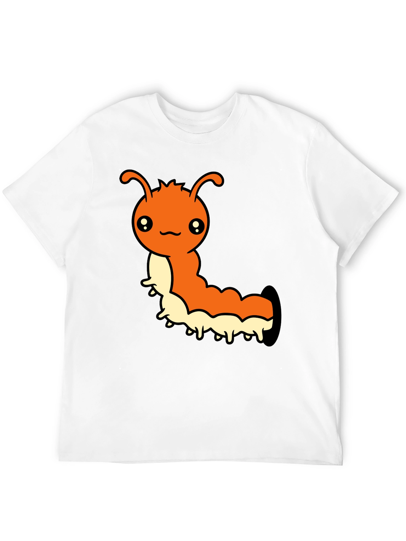 Cute Cartoon Caterpillar Graphic T-Shirt