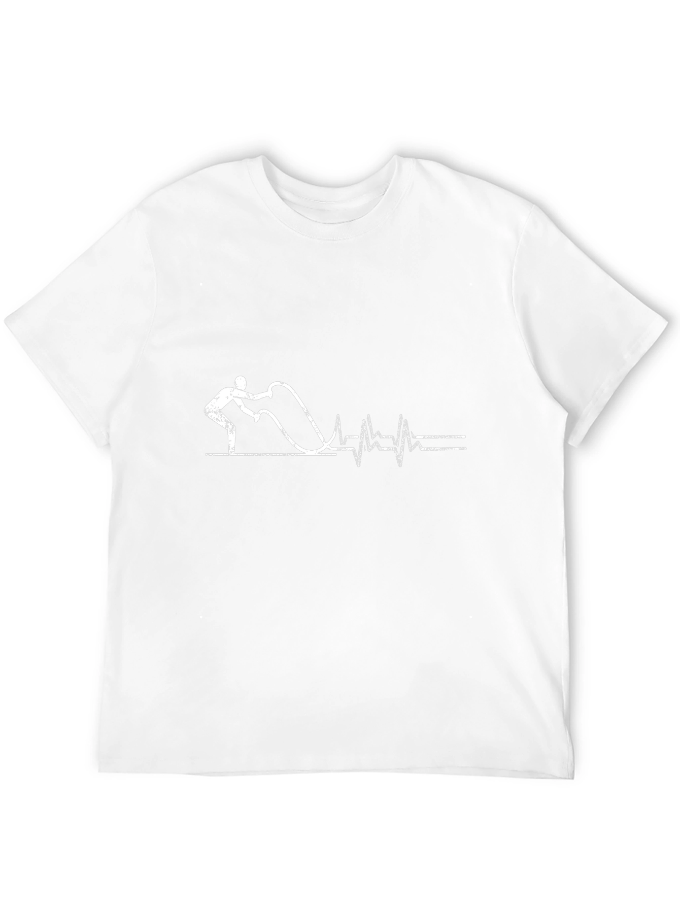 Workout Heartbeat T-Shirt - Fitness Rope Design