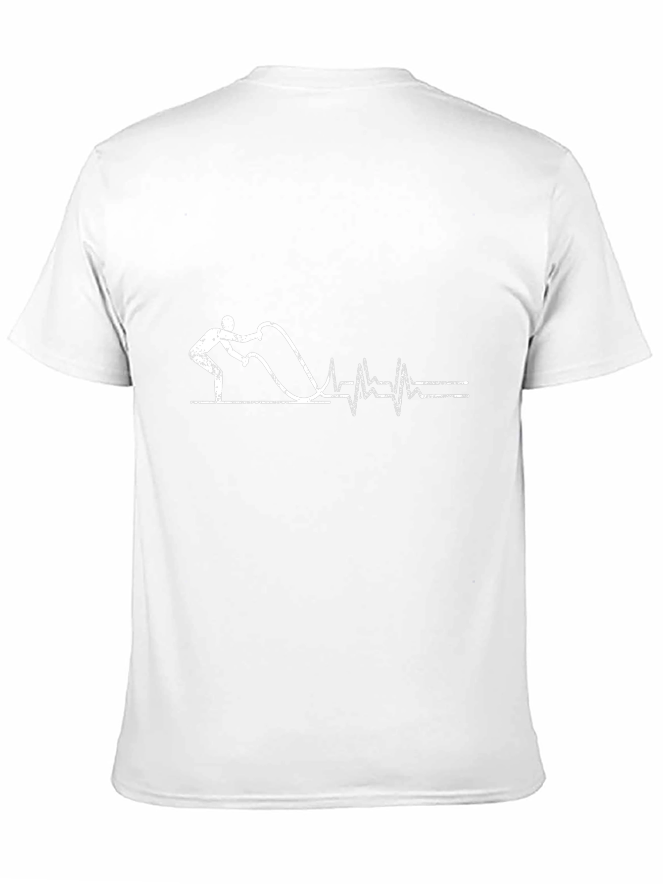 Workout Heartbeat T-Shirt - Fitness Rope Design
