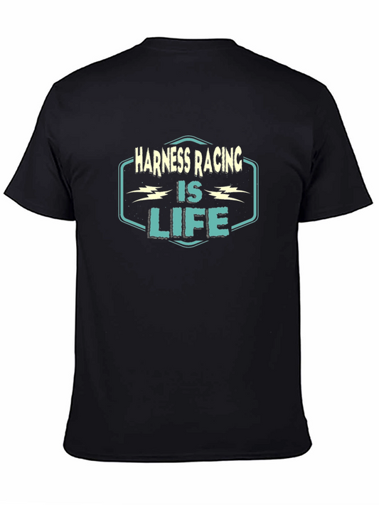 Harness Racing is Life Black T-Shirt