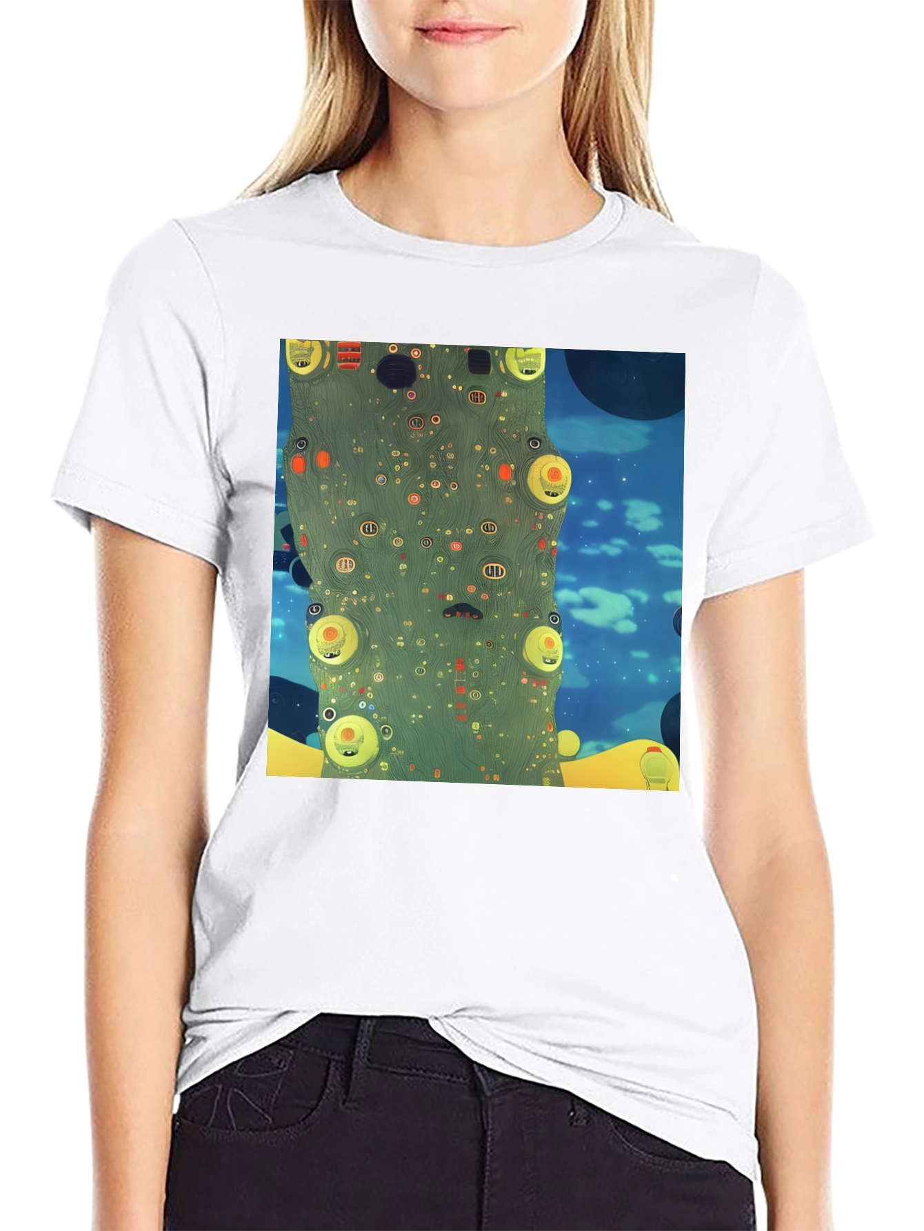 Abstract World Print Tee