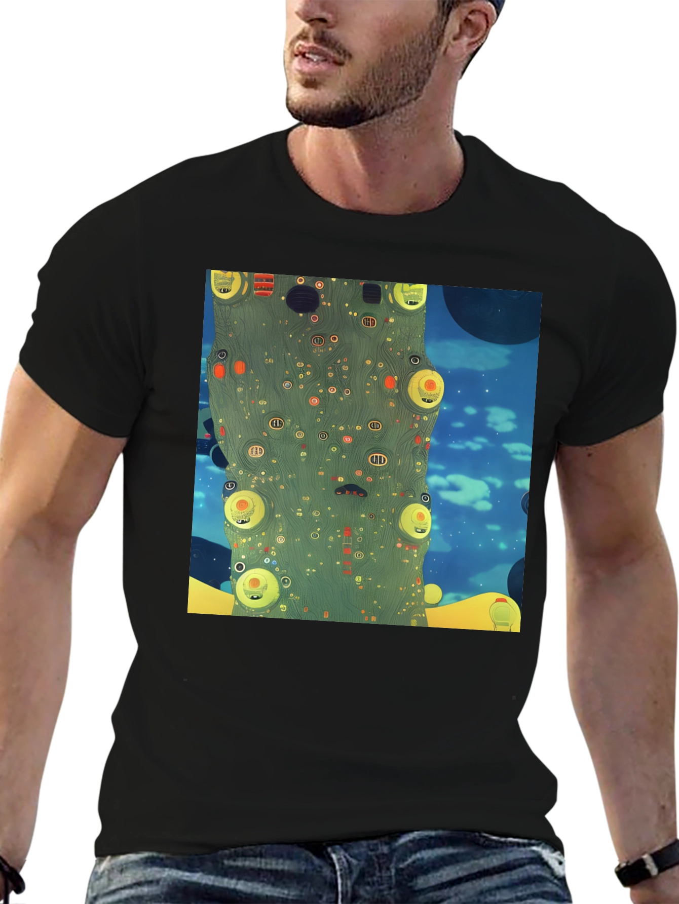 Abstract World Print Tee