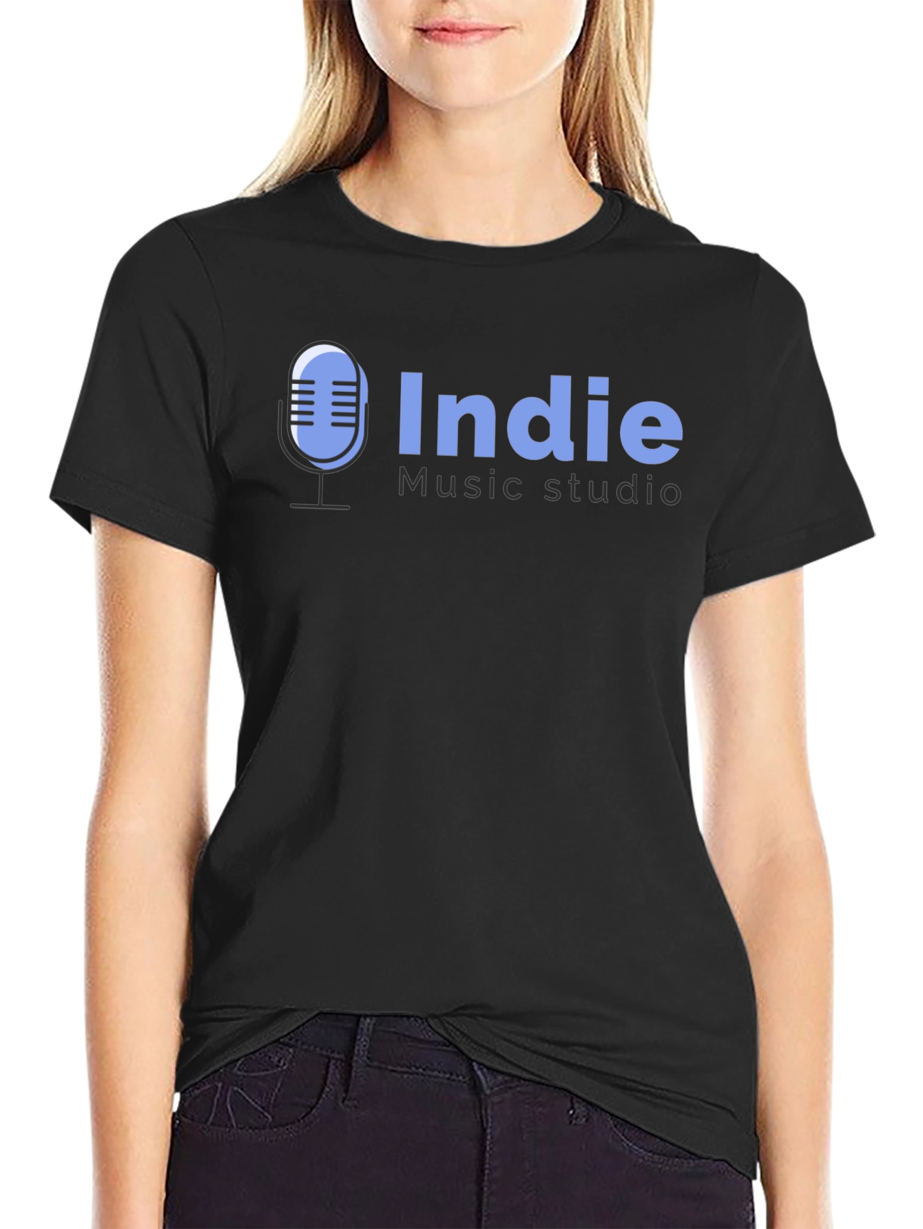 Indie Music Studio Black T-Shirt
