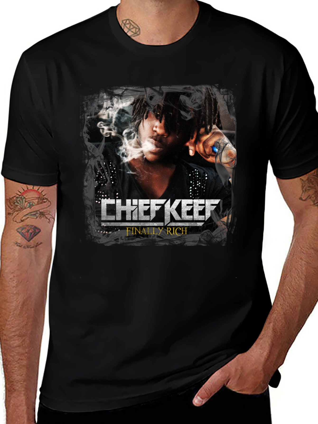 Chief Keef Finally Rich Graphic T-Shirt