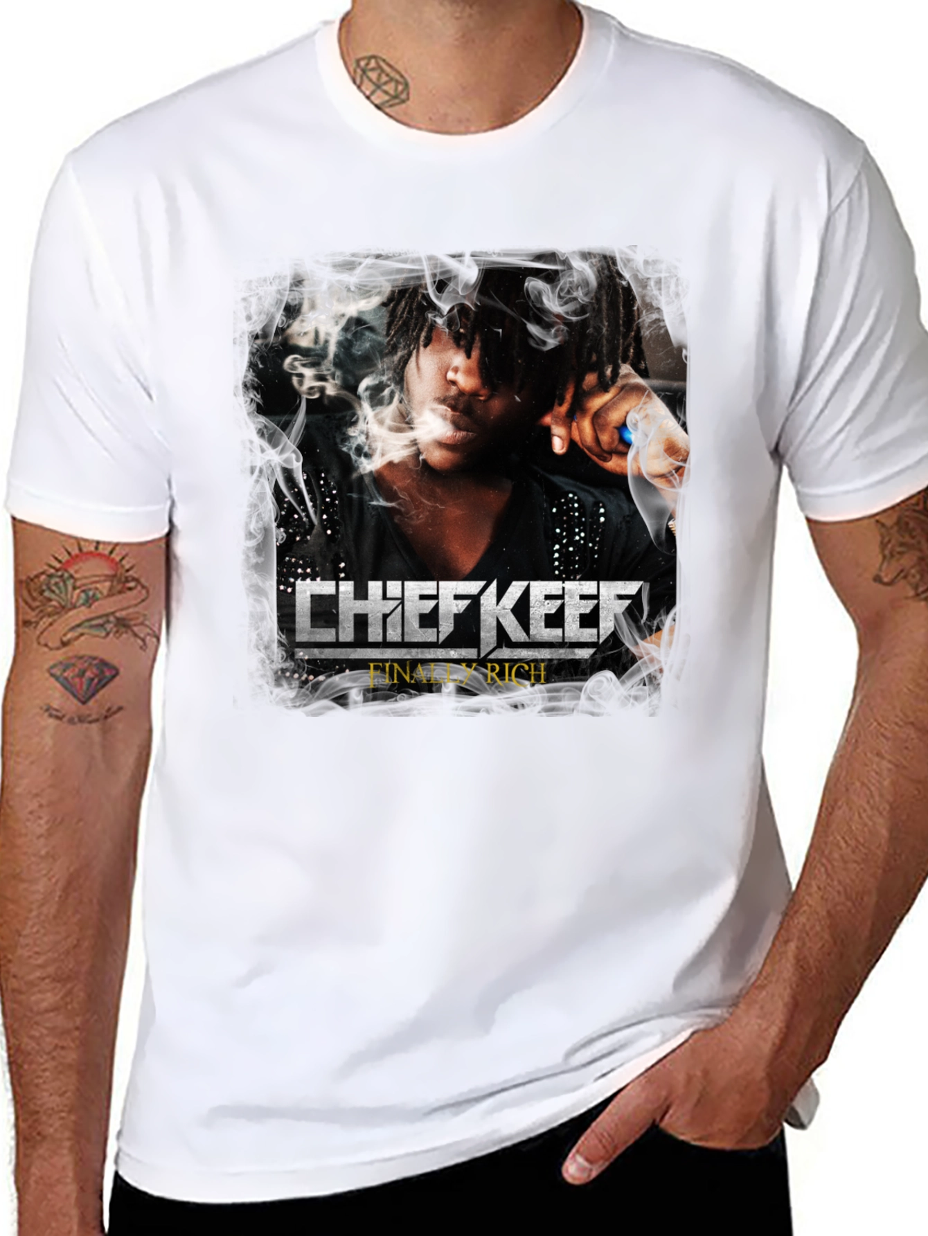 Chief Keef Finally Rich Graphic T-Shirt