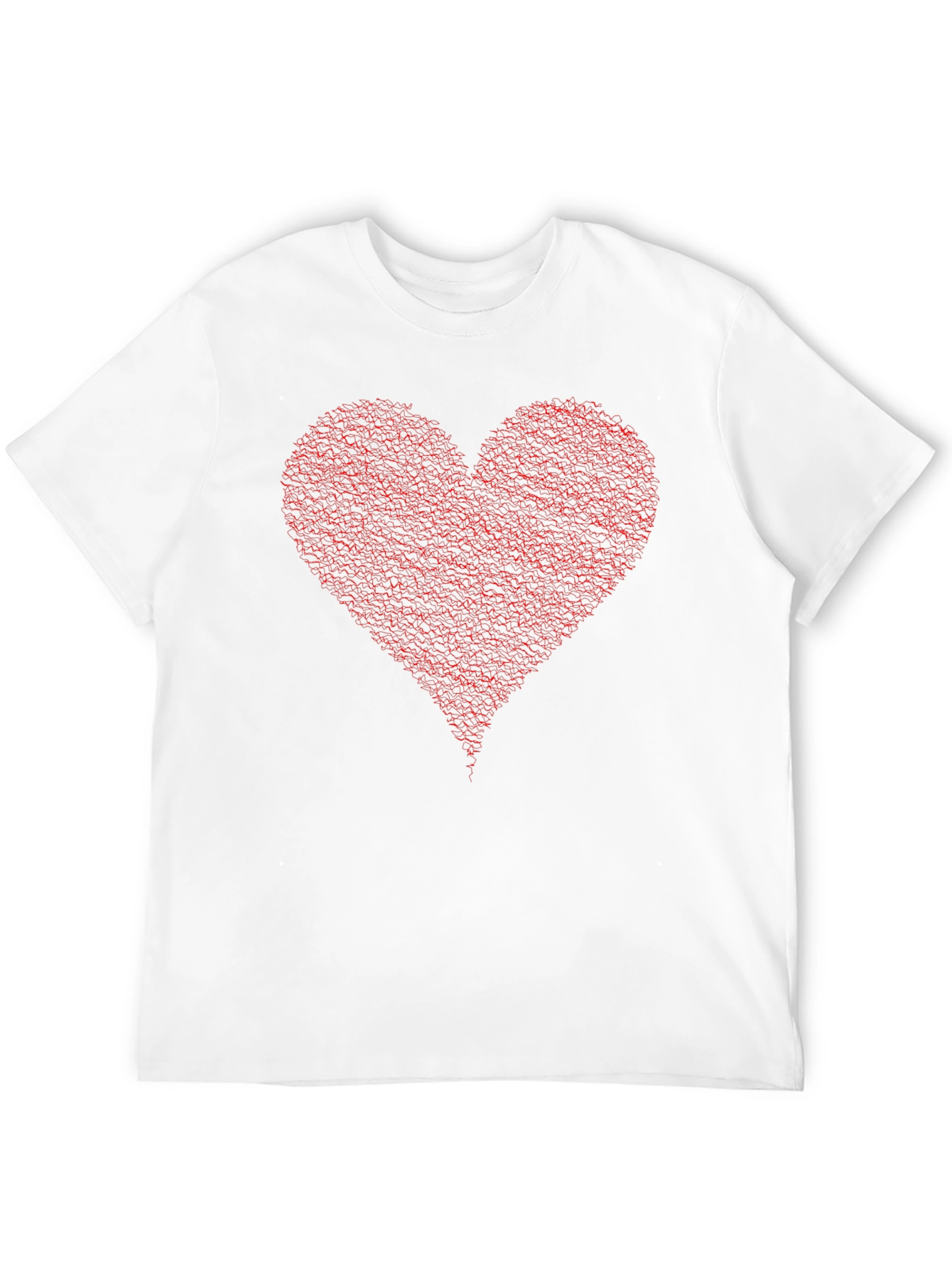 Red Heart Graphic Black Tee