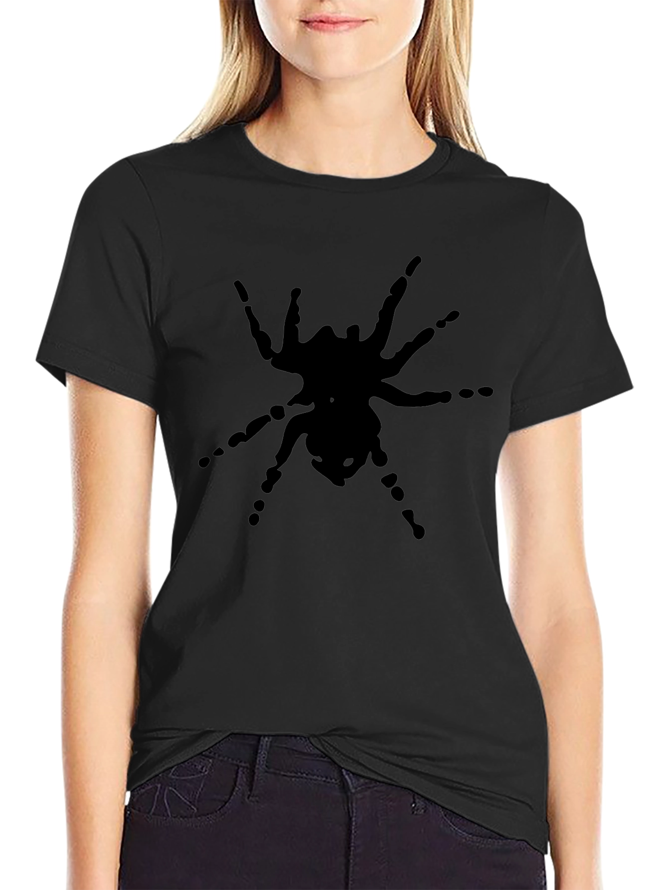 Spider Graphic Black T-Shirt for Men