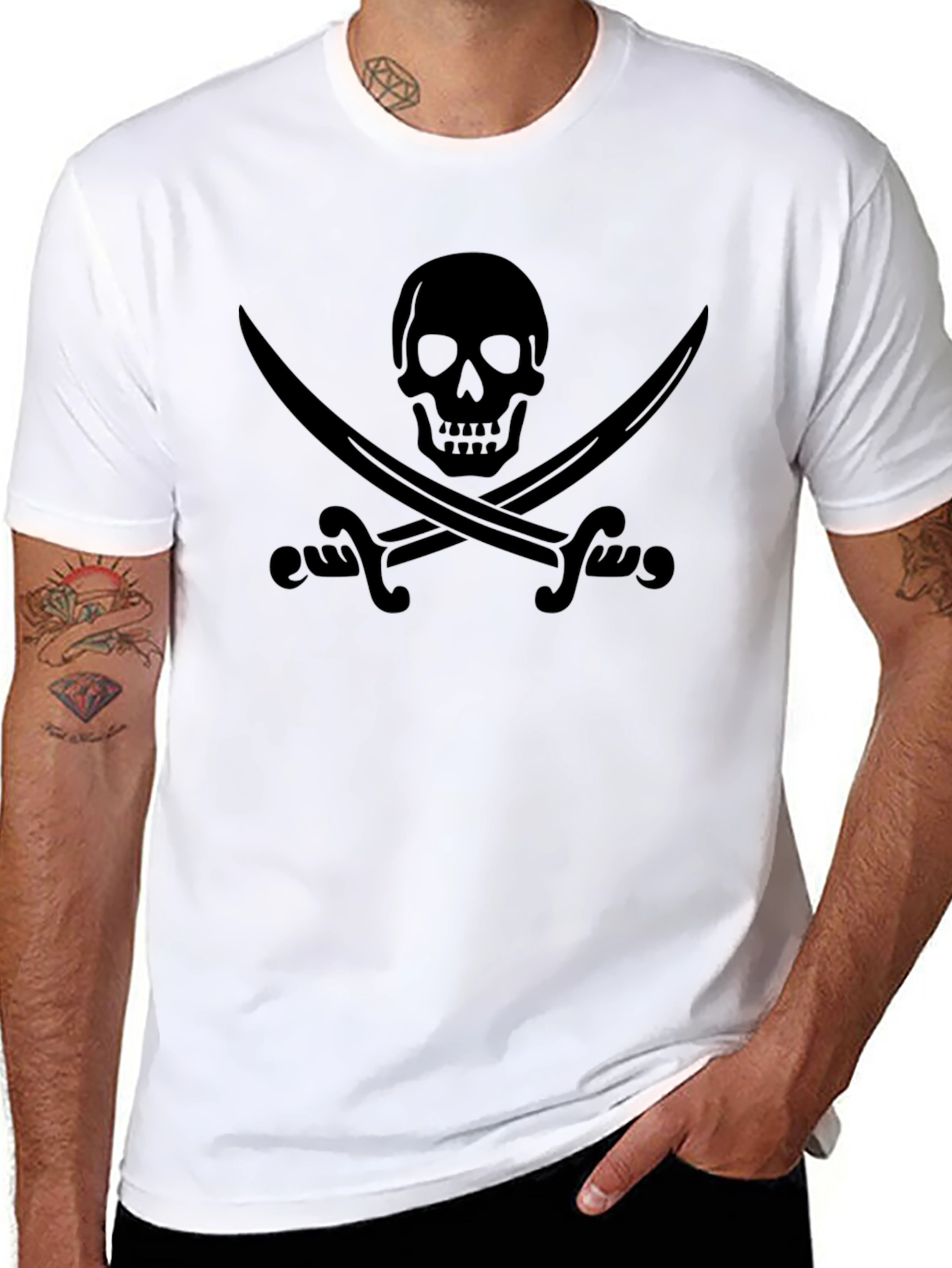 Skull & Swords Graphic T-Shirt - Pirate Theme