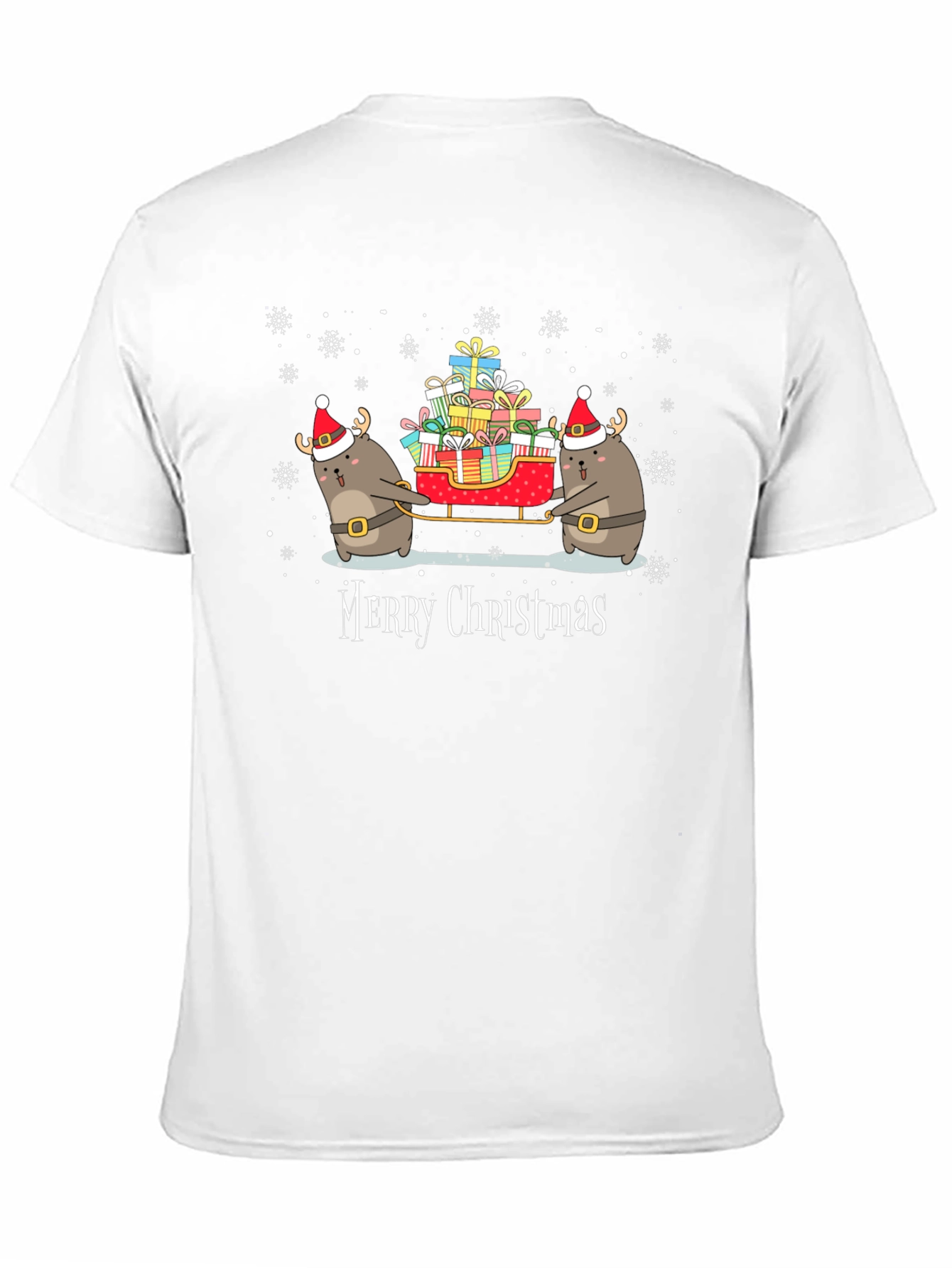 Festive Holiday Black Graphic T-Shirt