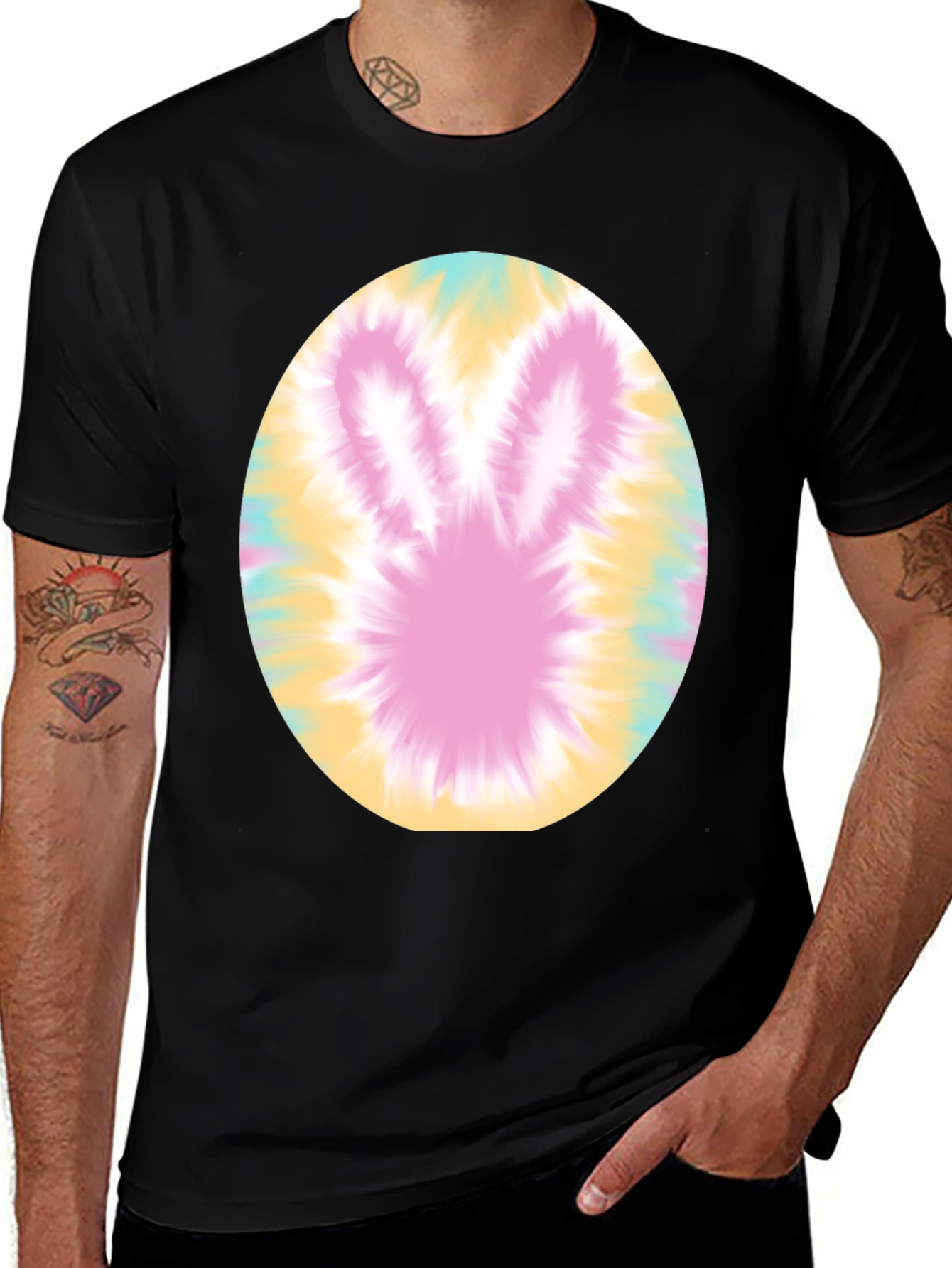 Easter Bunny Tie-Dye T-Shirt - Holiday Fun!