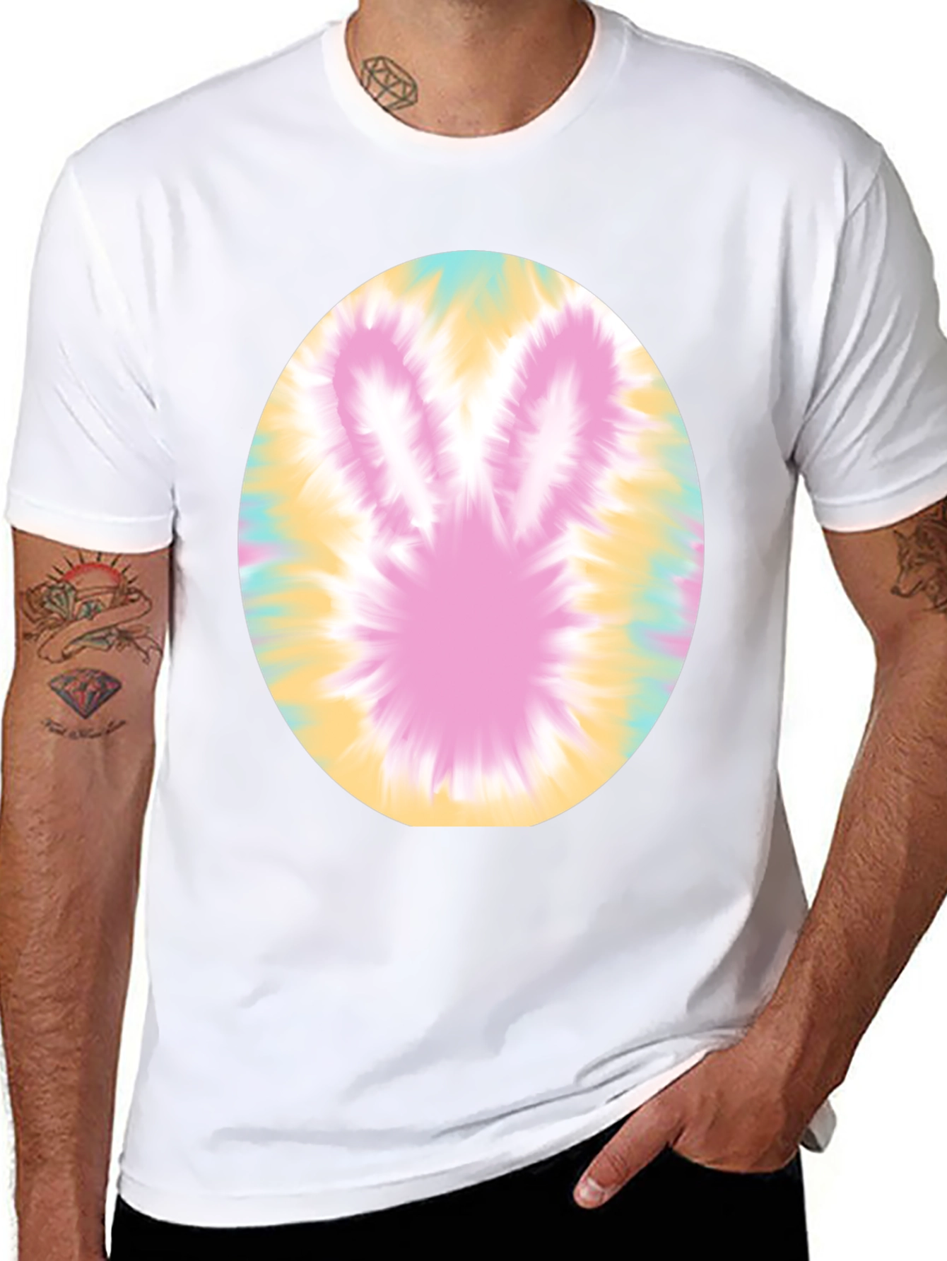 Easter Bunny Tie-Dye T-Shirt - Holiday Fun!