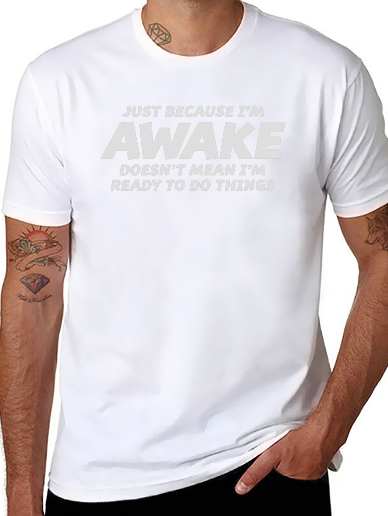 Funny Awake Graphic Tee