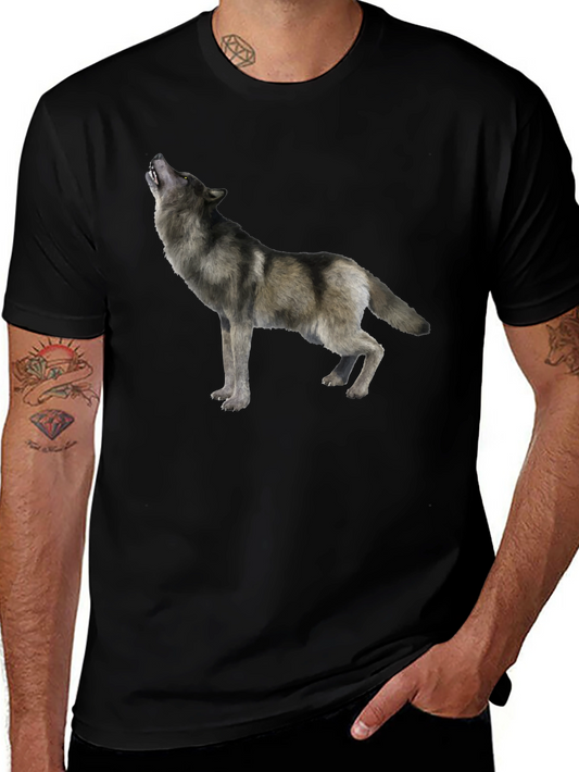 Black Wolf Graphic Tee - Mens Short Sleeve