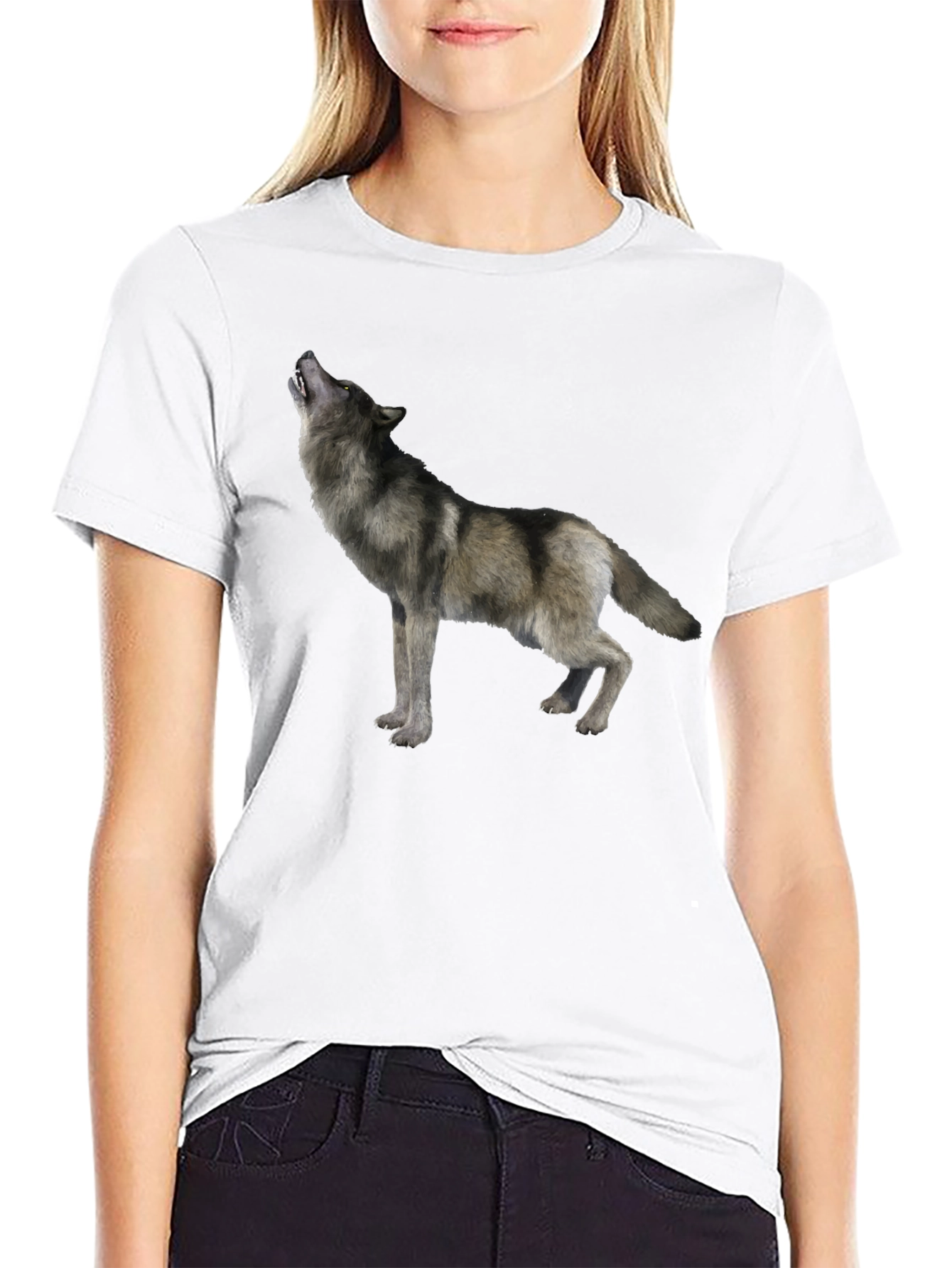 Black Wolf Graphic Tee - Mens Short Sleeve