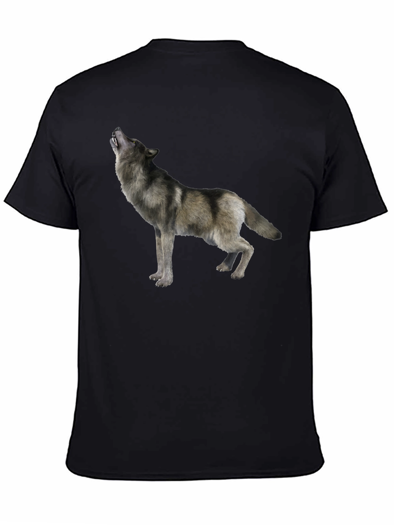 Black Wolf Graphic Tee - Mens Short Sleeve