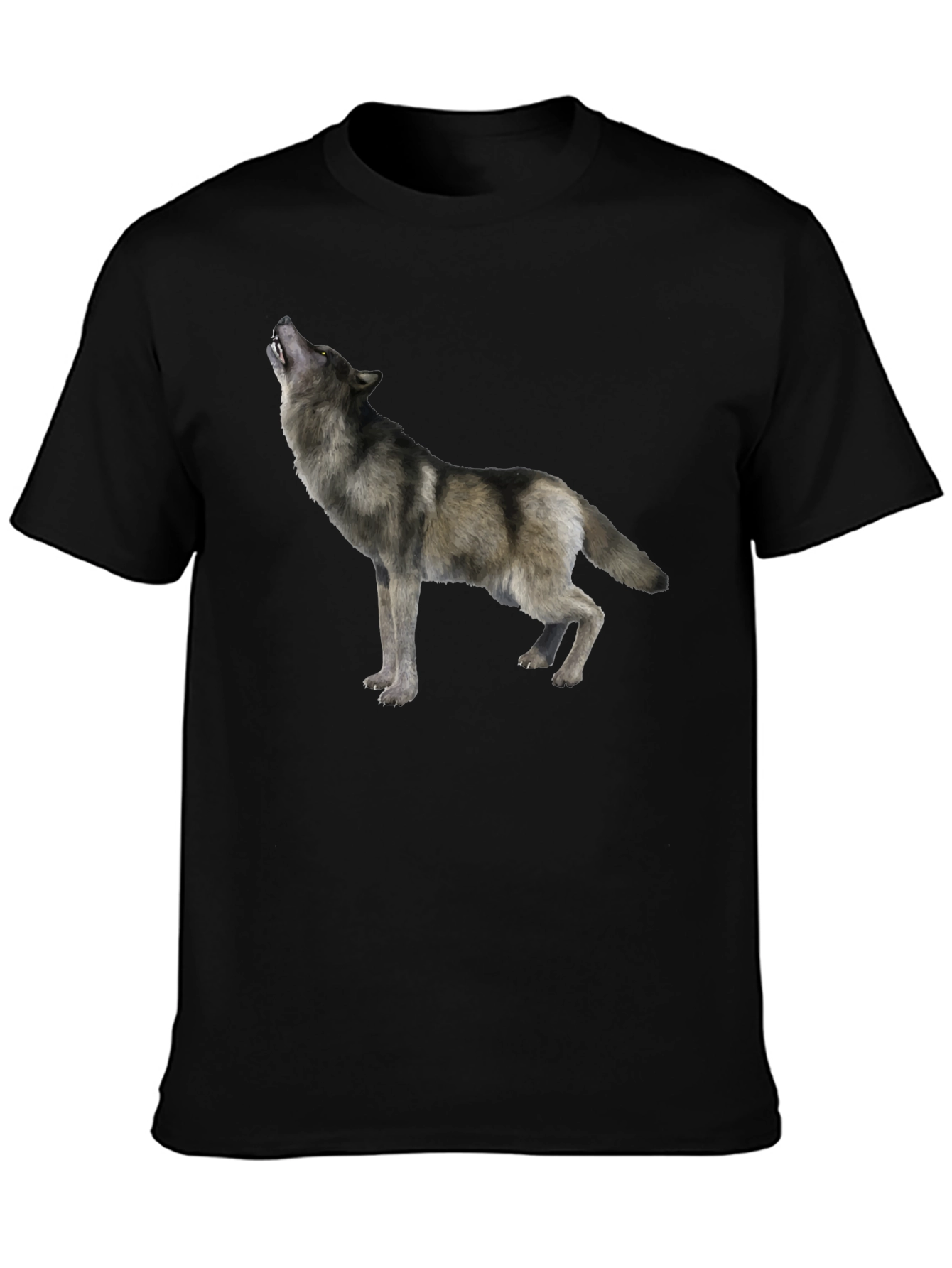 Black Wolf Graphic Tee - Mens Short Sleeve