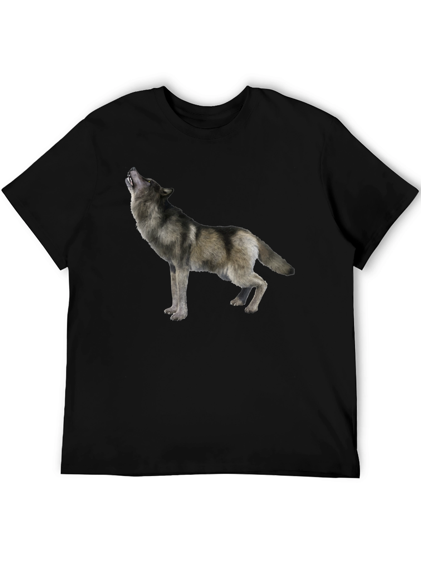 Black Wolf Graphic Tee - Mens Short Sleeve