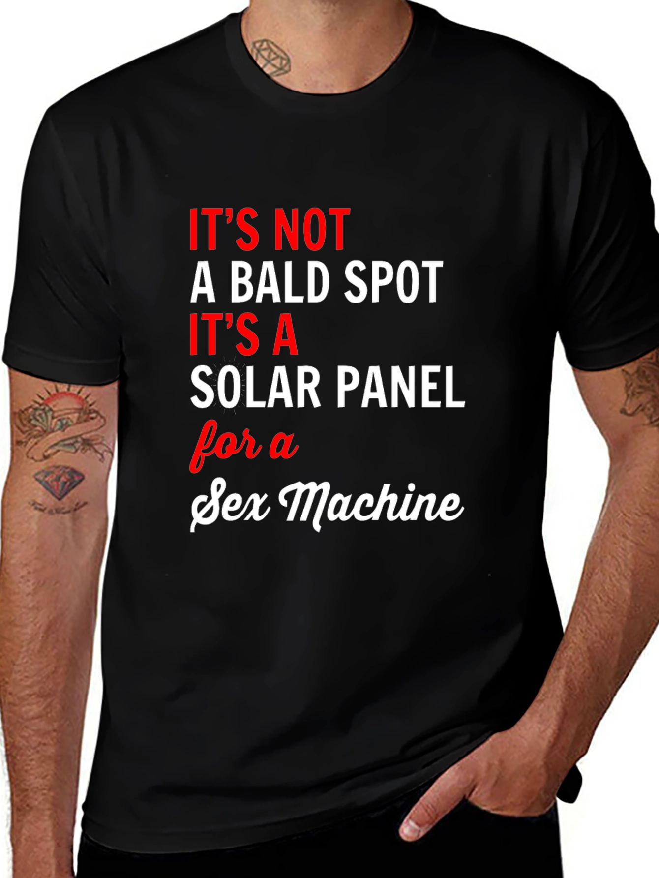 Funny Solar Panel Sex Machine Graphic Tee